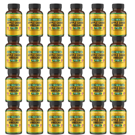 NEW! Wholesale Case of 24 Bottles! Certified Organic Apple Cider Vinegar PRO Complex Capsules